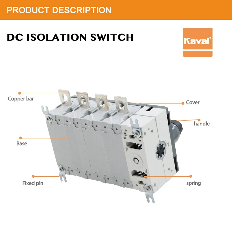 IP20 1000V DC Solar Isolation Isolator Switch Top Quality