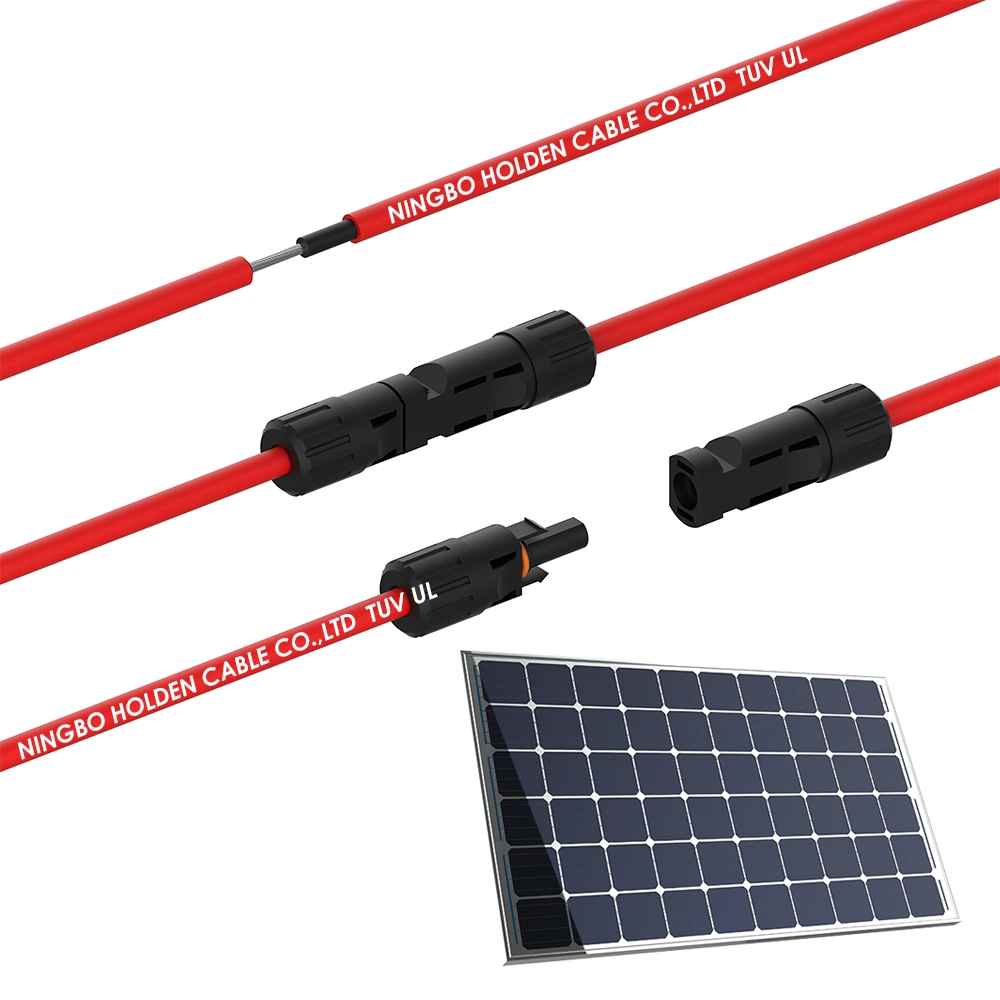 Moistureproof Power Twin Single Core 2.5/4/6/10mm2 BV PV Panels Solar Cable