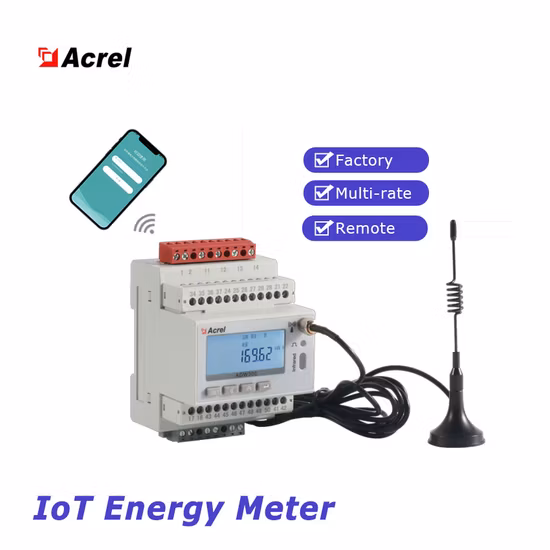 Wireless Three Phase Multi-Channel Energy Power Meter for Electricity with WiFi 4G