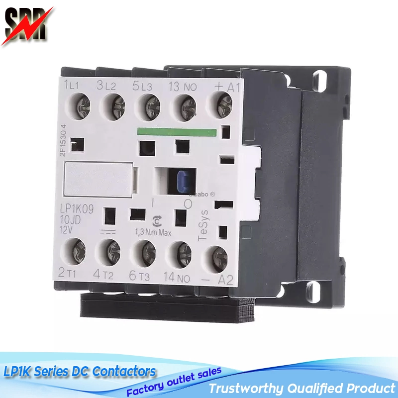 LC1-K06 09 12 16A Mini DC Contactor Lp1K09 DC 12V 24V 48V 110V 220V Contactor