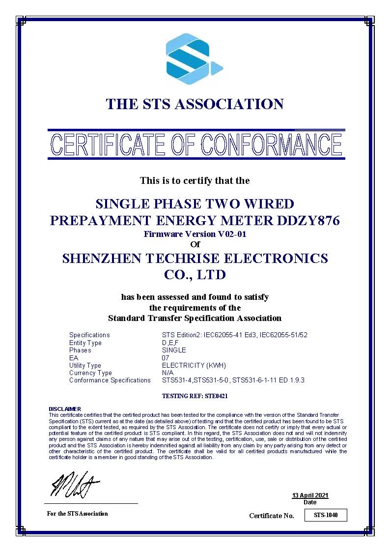 DDZY876 STS Prepayment Postpayment Single Phase Two Wire Keypad Electronic RF LoRa PLC GPRS 3G 4G Module Communication Split Smart Energy Meter