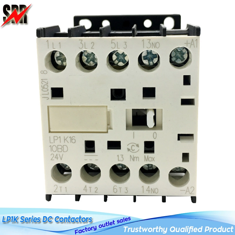 LC1-K06 09 12 16A Mini DC Contactor Lp1K09 DC 12V 24V 48V 110V 220V Contactor