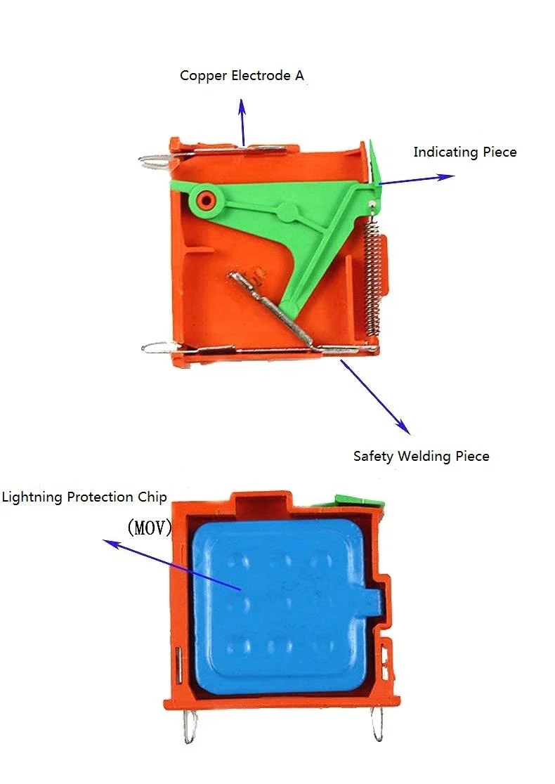 4p 40ka Lightning Arrester Protector Surge Protection Device Spd