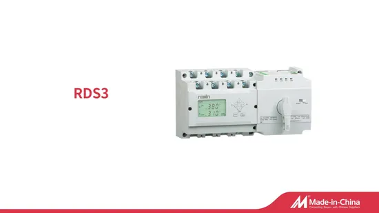 RDS3 Series Automatic Transfer Switch, Motorized Changeover Switch