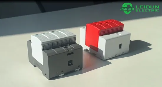 T2AC SPD 100ka Solar PV DIN Rail Lightning Protection Arrester Voltage Limiting