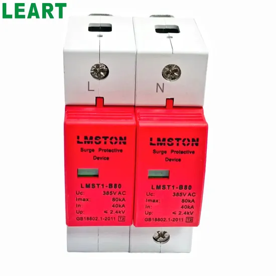 Reliable 2 Phases AC385V T2 Surge Protector for Electrical Safety Solutions with DIN Rail Device SPD
