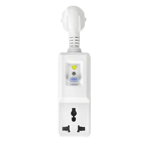 EU 3 Holes Conversion Plug Nandao 13A 50Hz 240V Prcd Plug Series Plug and Socket Integrated Portable GFCI Plugs Socket