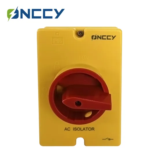 IP65 Waterproof AC Isolator 2p 415V 690V 35A 60A 80A TUV Approved Padlocked Isolation Switch 
