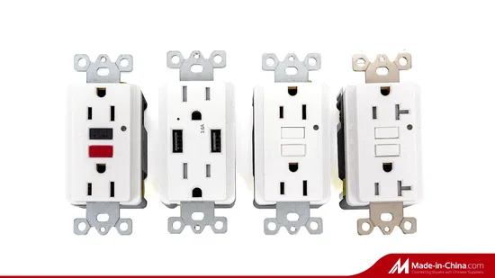 15A 20A Duplex Receptacle ETL US Wall Outlet Electric Socket GFCI 