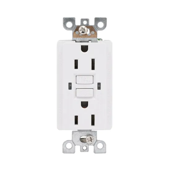 UL Multi Function LED Light Decorative White Color GFCI Socket with Cover 