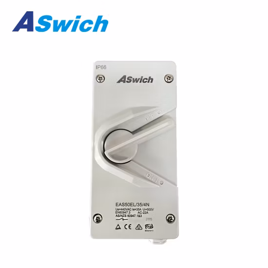 Changeover Switch IP66 Aluminium Safety Switch Electrical Switch Enclosed Junction Boxdc Isolator